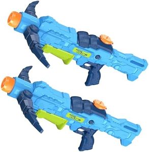 2 PCS Water Gun for Kids, Squirt Guns Water Soaker Blaster - 2 Nozzle, 4 Shooting Modes Switch - Cool Crossbow Design - 26 Ft Long Shooting Range - Summer Toys Gun for Boys Girls Adults Outdoor Pool