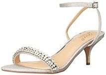 Badgley Mischka Women's Loren Heeled Sandal, Silver, 5.5 UK