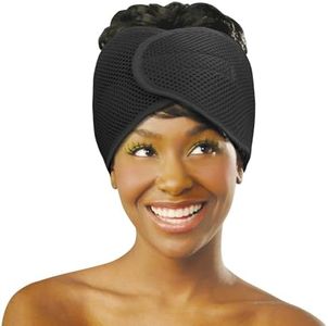 Donna Deluxe Foam Mesh Wrap, Black, Olive Oil + Vitamin E Treated