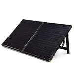 Goal Zero Boulder 100 Briefcase Solar Panel 100 W Total 2 X 50 W Panels Fabric Carry Case Integrated Kick Stand Output 8 mm Solar port male: 14-22 V, up to 7 A (100 W Max) Cell Type: Monocrystalline