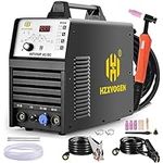 HZXVOGEN TIG Welder AC/DC with Pulse, 200A Aluminum TIG Welder with Square Wave/Stick/ARC/2T/4T 110/220V Dual Voltage Digital Inverter IGBT HF TIG Welding Machine HVT250P