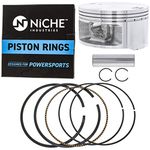 NICHE Stock Piston Kit for Yamaha Rhino Raptor Grizzly YFM660R 2C6-11638 2C6-11636