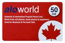 Phone Card for International & Domestic Calls, Prepaid Calling Card for Any Phones & Payphones | $50 CAD