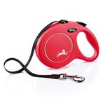 Flexi CL30T8.250.R Classic Tape Retractable Leash, Red, Large/26'