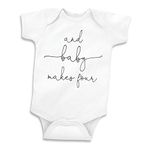 Bump and Beyond Designs Baby Announcement Gift for Family of Four, White, 0-3 Months