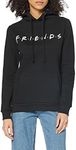 Friends Women's Titles Hoodie, Black (Black Blk), 14 (Size:Large)