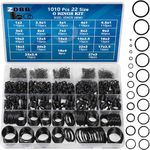 TWCC 770 Pcs Rubber O Rings Kit 18 Size Universal Nitrile NBR Washer Gasket Assortment Set for Automotive Faucet Pressure Plumbing Sealing Repair,Air or Gas Connections,Resist Oil and Heat