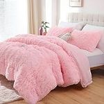 Smoofy Faux Fur Pink Comforter Set 
