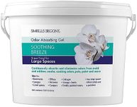 SMELLS BEGONE 1-Gallon Odor Absorber Gel - Air Freshener & Odor Eliminator for Homes, Garages & Commercial Buildings - Industrial Size - Soothing Breeze Scent