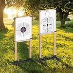 BOOSTEADY Adjustable Shooting Target Stand Base, Plastic Target Stands for Shooting Outdoors Range, USPSA/IPSC - IDPA Practice