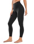 CRZ YOGA Women's Butterluxe High Waisted Sport Leggings 25'' - Buttery Soft Workout Gym Leggings Lounge Yoga Pants Black 12