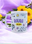 DAYS Mum You are... Mug - Mother’s Gift, Birthday Gift for Mum Unique Ceramic White Coffee Cup for Her from Son or Daughter - Thoughtful Birthday Present for Mom (Mum You are)