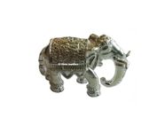 SJ Shree Jewellers® Pure Silver Small Solid Hathi Idol for Puja, Vastu and Rahu (Chandi ka hathi, Single Small Elephant)