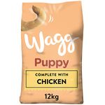 Wagg Complete Puppy Dry Dog Food Chicken & Rice 12kg - For Growing Puppies