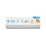 Midea 1Ton 3 Star, New Star Rated, Wifi Inverter Split AC with 6-in-1 Convertible Cooling, Turbo Mode, Heavy Duty Cooling at 52℃, Auto Clean&HD+PM 2.5 Filter(Copper, AC 1Ton MAI12SD3R36W0, White)