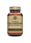 Solgar Natural Cranberry with Vitamin C Vegetable Capsules - Pack of 60 - Supports the immune system, Fights free radicals - Reduces tiredness and fatigue - Vegan