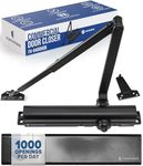 FORTSTRONG Commercial Door Closer - FS-8400 HOB - Heavy Duty Adjustable Grade 1 Standard Automatic Door Closing Hinge - ADA Compliant - Hold Open Function-Black Finish