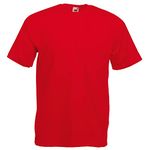 Fruit of the Loom Men's Short-Sleeved T-Shirt - Red - Medium