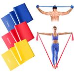 2M Resistance Bands, Suright Skin-Friendly Long Resistance Bands Set Women/Men, Exercise Bands Pilates Bands with 3 Resistance Levels, Ideal for Stretching, Yoga, Gym, Fitness