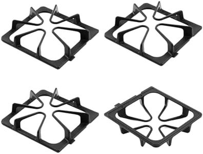 Anniparts W10447925 Burner Grates Stove Replacement Parts for Whirlpool Gas Stove Grates Kenmore Maytag Amana Inglis Kirkland 8.3 x 8.8 In Matte Cast Iron Stove Top Oven Grates Cooktop Grates 4 Pcs