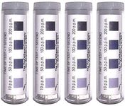 FryOilSaver Chlorine Test Strips for Restaurants, Precision Chlorine Test Paper, 4 x Vials of 100 Chlorine Sanitizer Test Strips, 10-200 ppm, Chlorine Test Strips, FMP 142-1362