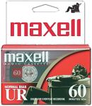 Maxell 109024 UR-60 2PK Normal Bias Audio Cassettes 60 Minutes with Cases 2 Pack