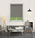 Deco Winodw Cordless Spring Roller Semi Blackout Blinds (79 cm W x 213 cm L,Silver Grey) Waterproof Light Filtering UV Protection Room Darkening Privacy Kids Safe Window Shades for Home & Office