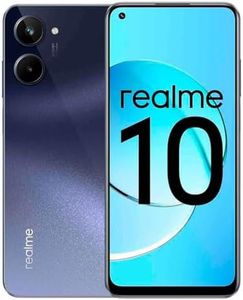 Realme 10 4G Dual-SIM 256GB ROM + 8GB RAM (Only GSM | No CDMA) Factory Unlocked 4G/LTE Smartphone (Rush Black) - International Version