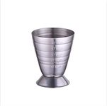 TJXXTJC Stainless Steel 75 ml Jigger Bar Craft Dual Spirit Measure Cup Peg Measuring Cup for Bar Party Wine Cocktail Drink Shaker