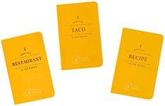 Letterfolk Passport Journal Collection - Restaurant, Taco, and Recipe Memory Tracker - Pocket-sized Travel and Experience Books (3.5" W x 5.5") (Food Bundle)