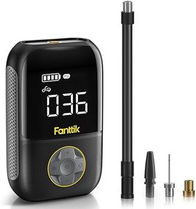 Fanttik X8 Portable Tire Inflator, Lightweight for Motorcycle tire, Cordless Air Compressor Pump, Rechargeable Battery, 150PSI with Digital Screen and LED for E-Bike, Bicycle, Car