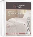 Superity Linen Duvet Cover King Size - Soft, Breatheable, Comfortable, and Allergy Free - Protects Comforter Against Dust, Dirty, and Stains - 100% Cotton - 200 Thread Count - (104 X 92)