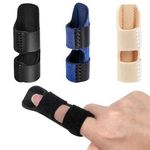 LLMSIX 3 Pcs Mallet Finger Splint Knuckles Brace Finger Splints Universal Finger Straightener Trigger Finger Brace for Broken Finger Arthritis Knuckle Immobilization Straightening Fit for all Fingers