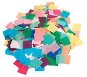 Hygloss Tissue Squares - 1 inch Squares - 2,500 Pieces - Pack of 1 - Assorted Colors