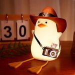 Cowboy Duck Night Light, Benson Duck lamp, Anywin Cute Duck Light with Cowboy Hat & Mini Camera & Warm Color & Dimming & Timmer for Kids Room, Birthday Xmas Baptism Gifts for Babys Girls Boys