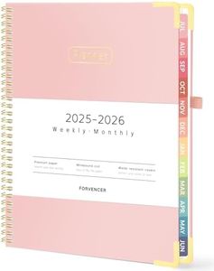 Forvencer Academic Planner 2025-2026, Hardcover Weekly & Monthly Calendar Planner, July 2025 - June 2026, 8.5" x 11", Daily Agenda Book with Tabs, College Organizer Notebook, School Supplies for