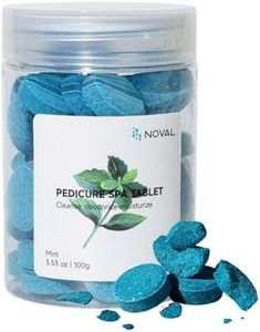 NOVAL Pedicure Supplies Spa Tablets Foot Bath Foot Soak for Softening Skin Care, 100g (Mint)