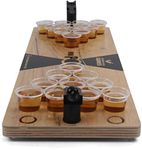 Grown Man Games Mini Beer Pong - Drinking Game - Party Game - Beer Game - Tabletop Beer Pong Table - Mini Pong Mini Game - Tabletop Beer Pong Set