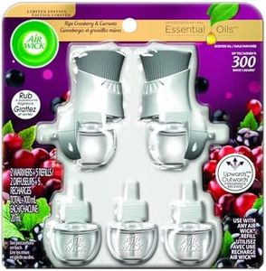 Air Wick Plug-in Scented Oil Kit, Wild Berries,Infused With Natural Essential Oils, 2 Plug-ins + 5 Refills