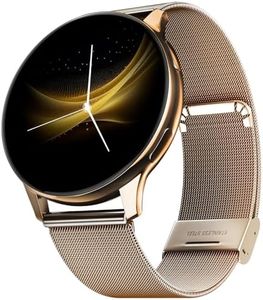 Noise Vortex Plus 1.46” AMOLED Display, AoD, BT Calling, Sleek Metal Finish with Mesh Strap, 7 Days Battery Life, All New OS with 100+ Watch Faces & Health Suite (Gold Link)