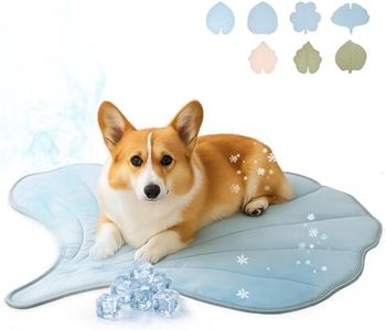 Vagascape Dog Cooling Mat - Large Leaf Shaped, Washable, Non-Slip, Summer Pad for Dogs and Cats, Durable Cotton, Lightweight