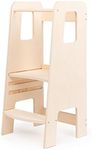 Ully by moblì® | The first natural wood learning tower | Made in Italy according to Montessori principles | Designed by expert educators | Learning tower with adjustable shelves