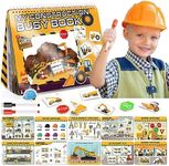 Montessori Toys for 3 Year Old Boys, Luckades Construction Toys Busy Book Sensory Books for Toddlers 3-4 Preschool Toys Educational Toys for Kids 4-6 Birthday Gifts for 3-6 Year Old Boys