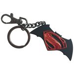 The Noble Collection DC Batman V Superman Logo Key Chain - 2in (5cm) Metal Keychain - Officially Licensed Film Set Movie Props Gifts