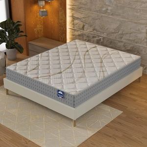 sensoreve-Matelas Essem 140x190cm-Technologie Hybrid: Ressorts ensachés + Mousse HDensité-Épaisseur 25cm-Soutien Tonique Parfait & indépendance de Couchage-Label SANITIZED(Anti bactérien/acarien)
