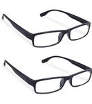 MOJOWEAR Full Rim Reading Glasses For Men And Women 2 Pcs Combo (+2.00)