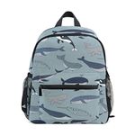 BALII Sea Whale Toddler Backpack Book Bag School Rucksack for Girl Boy Children