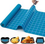 Silicone Baking Mat Roll -Cut to Size Silicone Mat for Baking- Heat Resistant Baking Macaron Bread Mat, Silicone Pastry Mat, Non Stick Dough Rolling Mat, Air Fryer Mat, Refrigerator Liner