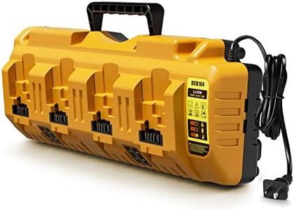 Lenoya DCB104 Replacement for Dewalt 12v 20v Max Multi Battery Charger Station DCB104(Orange)