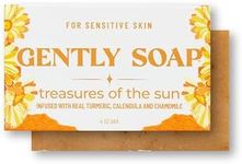 GENTLY SOAP - Sensitive Skin Bar Soap - Gentle Soap For Dry, Itchy Skin - Vegan Bar Soap For Sensitive Skin - Handcrafted in USA - Essential Oil Free - As Seen On Shark Tank